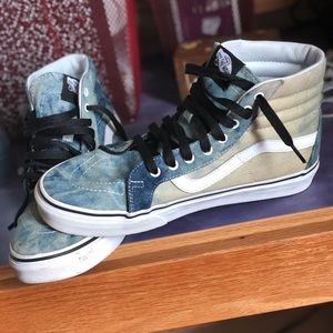 HiTop Acid Denim Vans Women’s 9.5